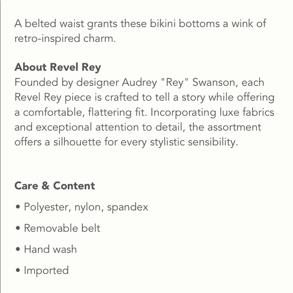 ✨ Anthropologie High-Waisted Bikini Bottoms Sz L - Picture 4 of 5